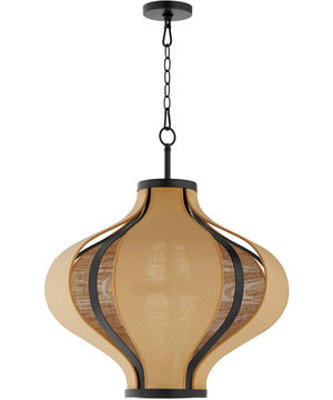 Monroe 3-light Pendant Matte Black
