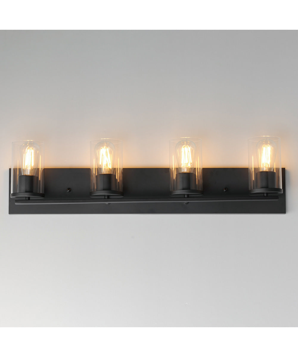 Lateral 4-Light Bath Vanity Black
