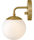 Julep 1-Light Medium Single Light Sconce in Lacquered Brass