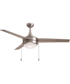 Trio Pull 52 inch 3-Blade Fan w Pull Chain Satin Nickel