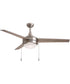 Trio Pull 52 inch 3-Blade Fan w Pull Chain Satin Nickel