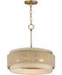 Seacliff 20 inch 3-Light Pendant Natural Aged Brass