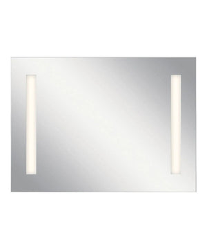 36"W x 26"H 4-Light Integrated LED Backlit Mirror with Bluetooth Soundbar