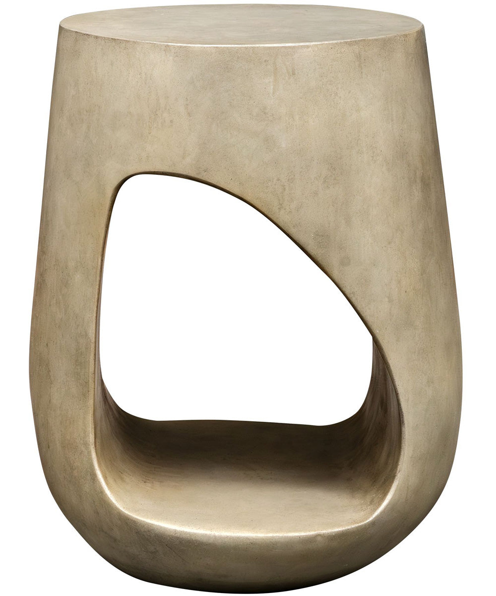 Lithos Gray Outdoor Accent Table