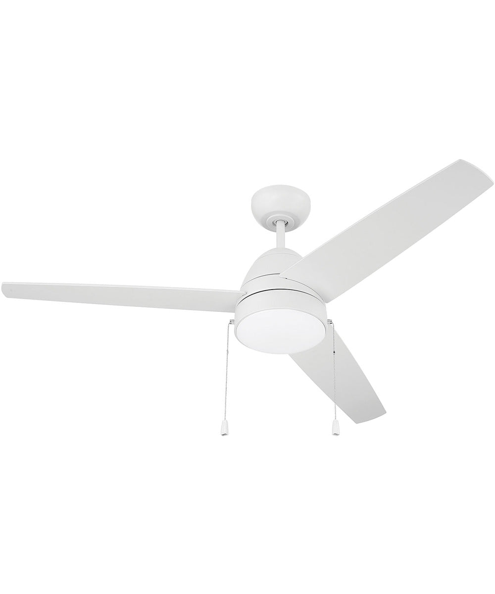 Cozy 52" 3-Blade Ceiling Fan 1-Light Fan White