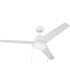 Cozy 52" 3-Blade Ceiling Fan 1-Light Fan White
