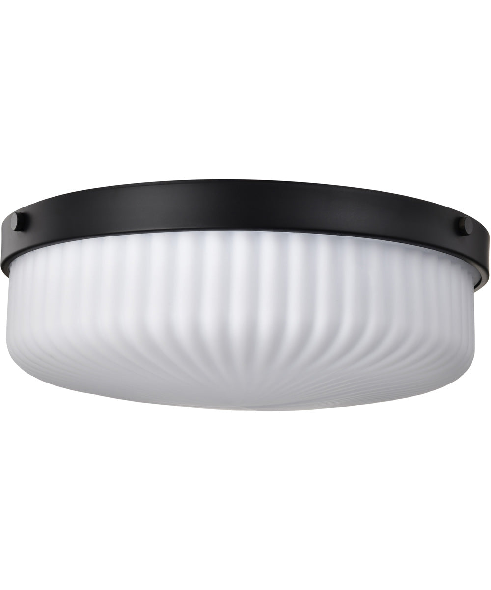 Solara 3-Light Close-to-Ceiling Matte Black