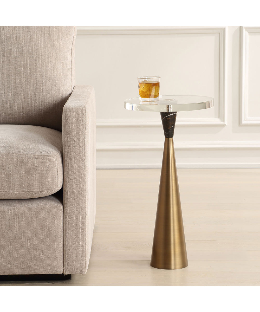 Holton Tapered Brass Accent Table