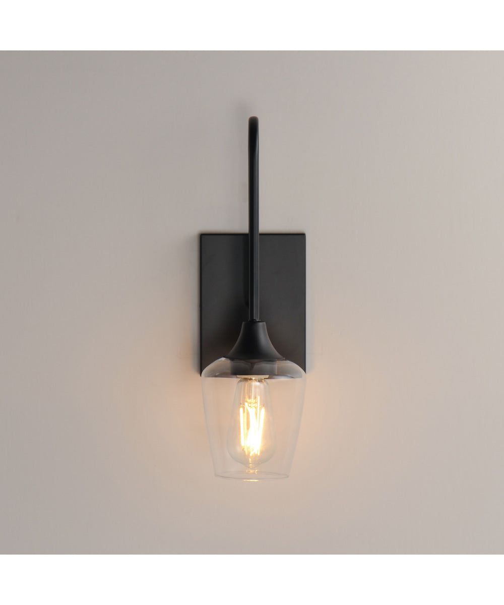 Goblet 1-Light Wall Sconce Black
