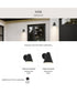 Mik Medium Outdoor Wall Light Matte Black