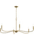 Ilia 6-Light Extra Large Chandelier Brushed Gold