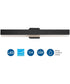 Phase 4 24 in. Medium Modern Integrated 3CCT Integrated LED Linear Vanity Light Matte Black