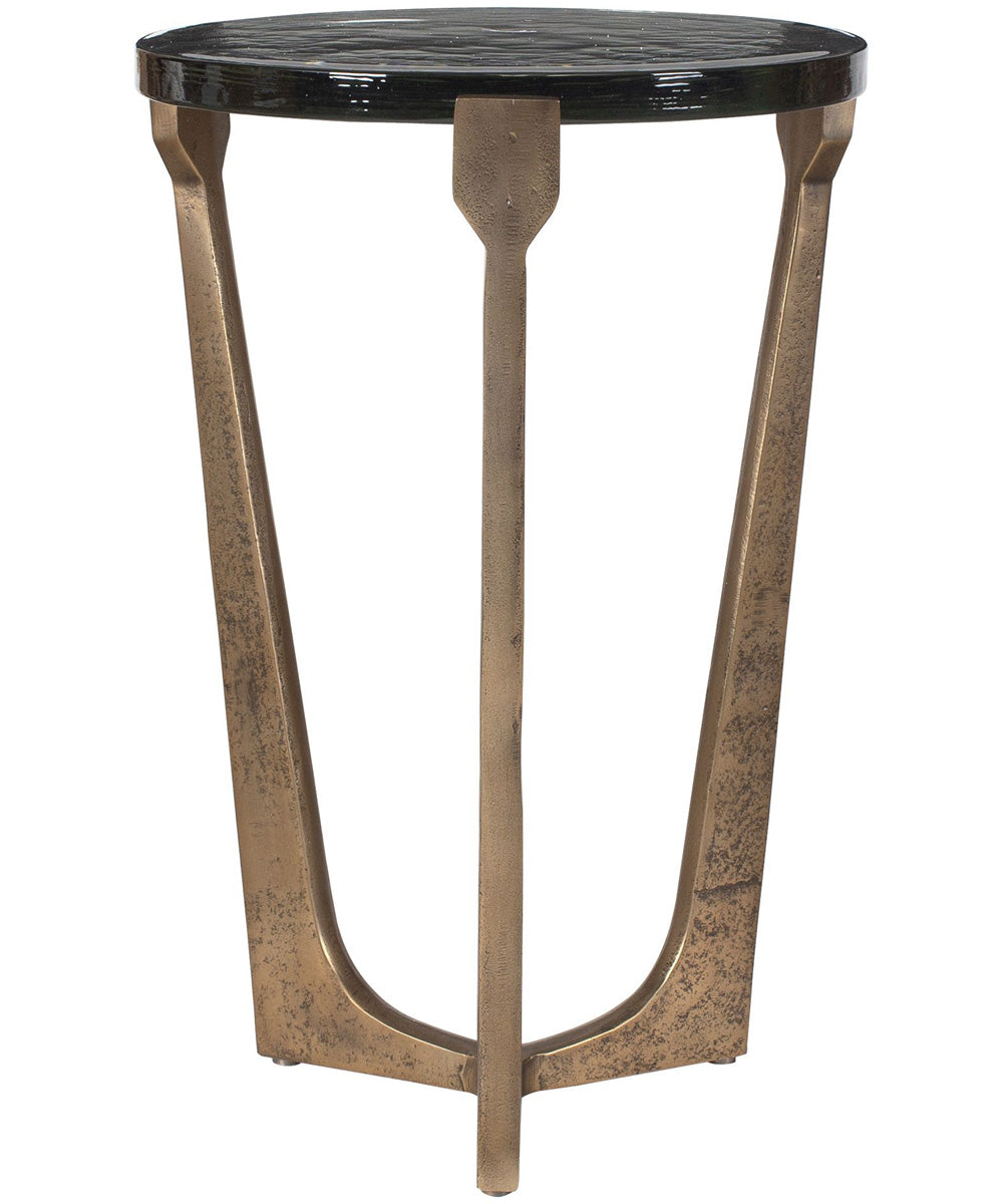 Bohdi Outdoor Brass Accent Table
