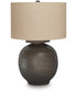Carlenbury Metal Table Lamp Antique Brown
