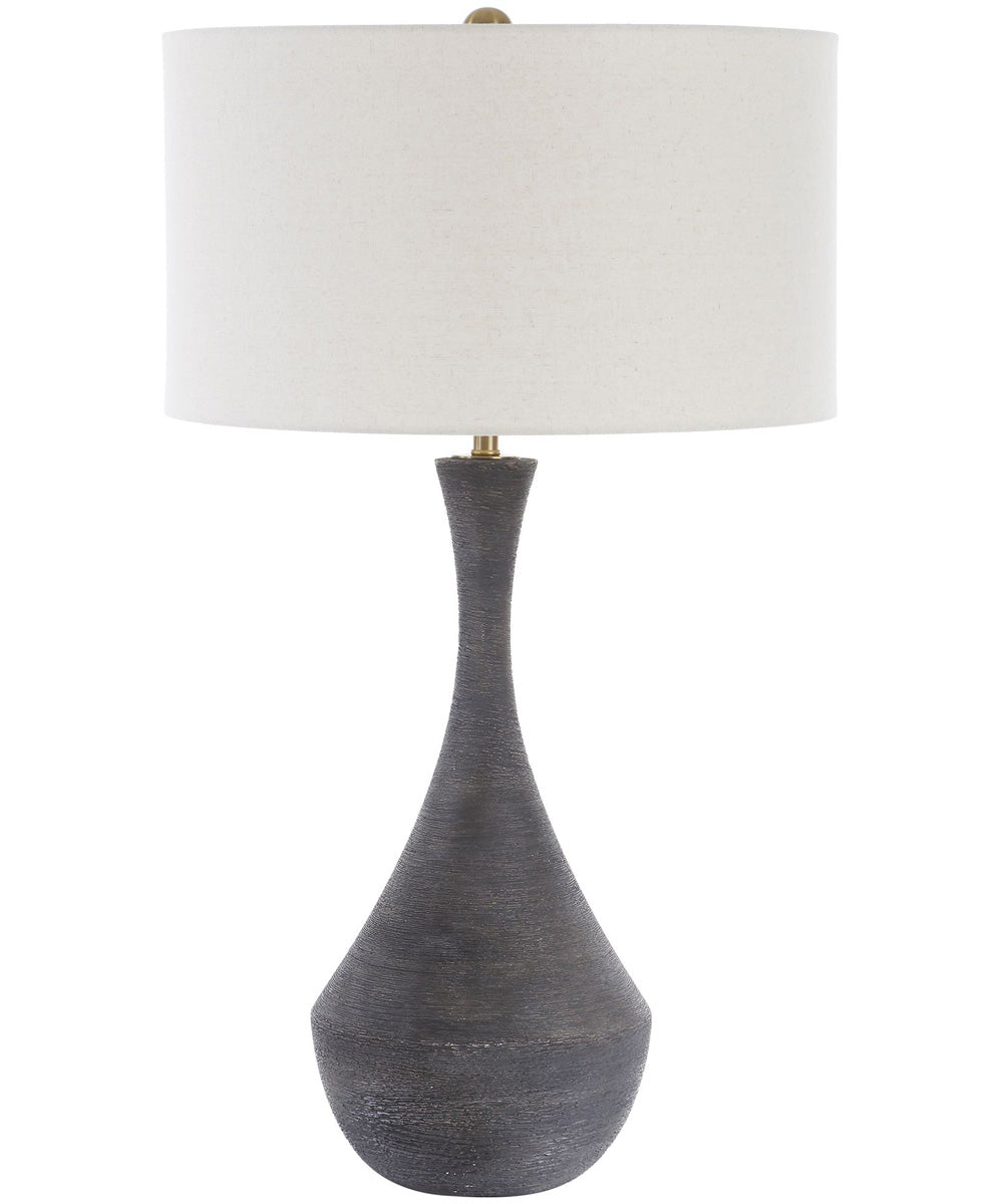 Helston Dark Charcoal Table Lamp