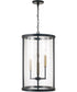 Davis 4-Light Pendant Espresso and Brass