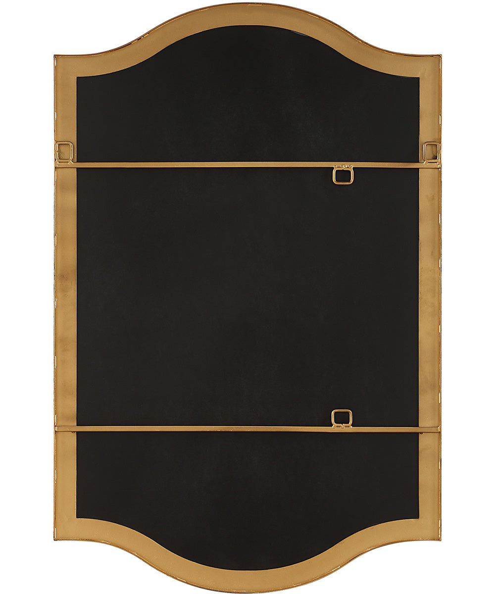 22x34" Wall Mirror in Brushed Gold Paint