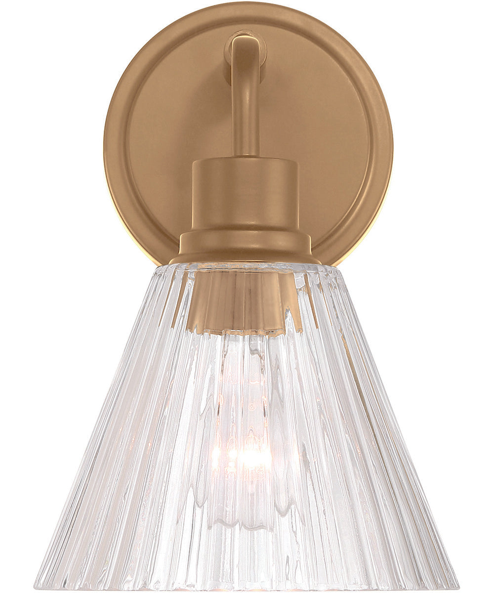 Pleated 1-Light Lighting Premium Bronze