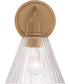 Pleated 1-Light Lighting Premium Bronze
