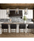 Davis 4-Light Pendant Espresso and Brass