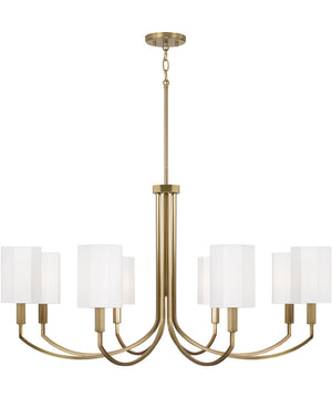 Adrian 8-Light Chandelier Aged Brass