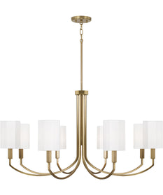 Adrian 8-Light Chandelier Aged Brass