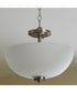 Adams 3-light Dual Mount Light Fixture Satin Nickel