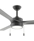 Axion I 52 in. 3-Blade Modern LED Ceiling Fan Matte Black