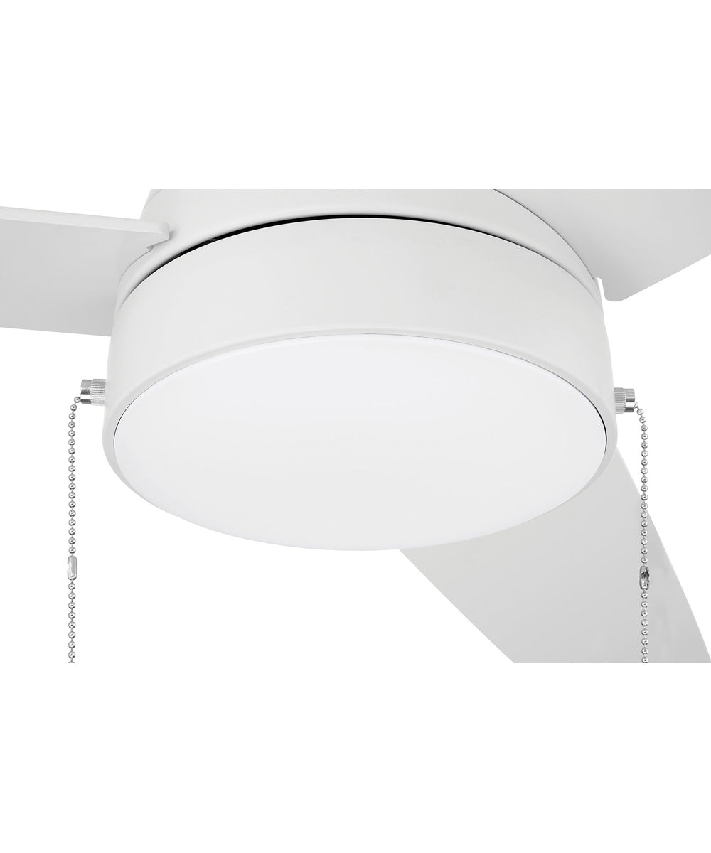 Cozy 52" 3-Blade Ceiling Fan 1-Light Fan White