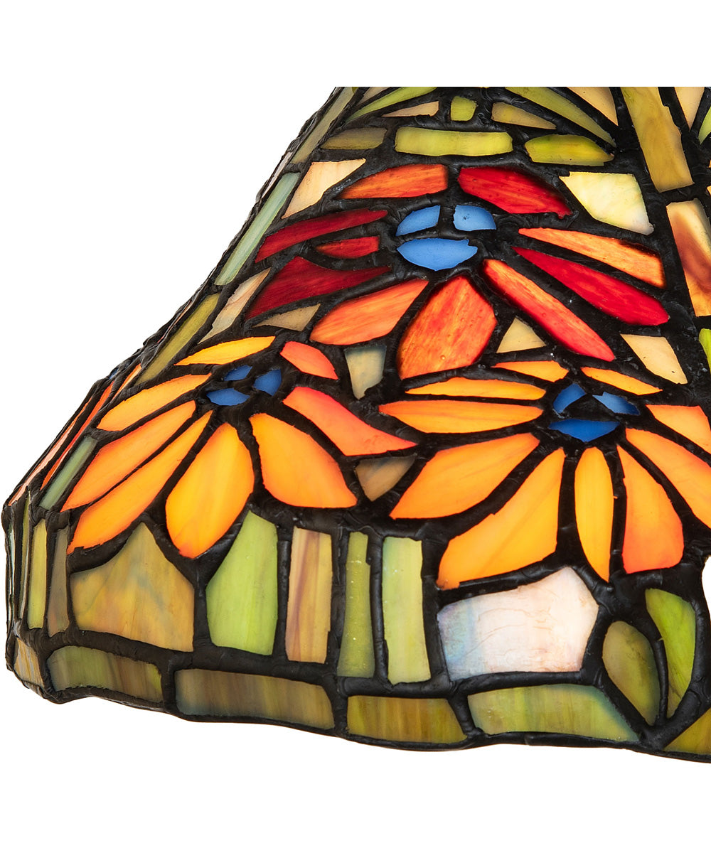 8" Wide Poinsettia Flushmount