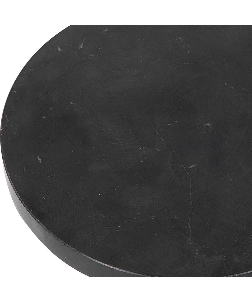 Bead Black Marble Drink Table