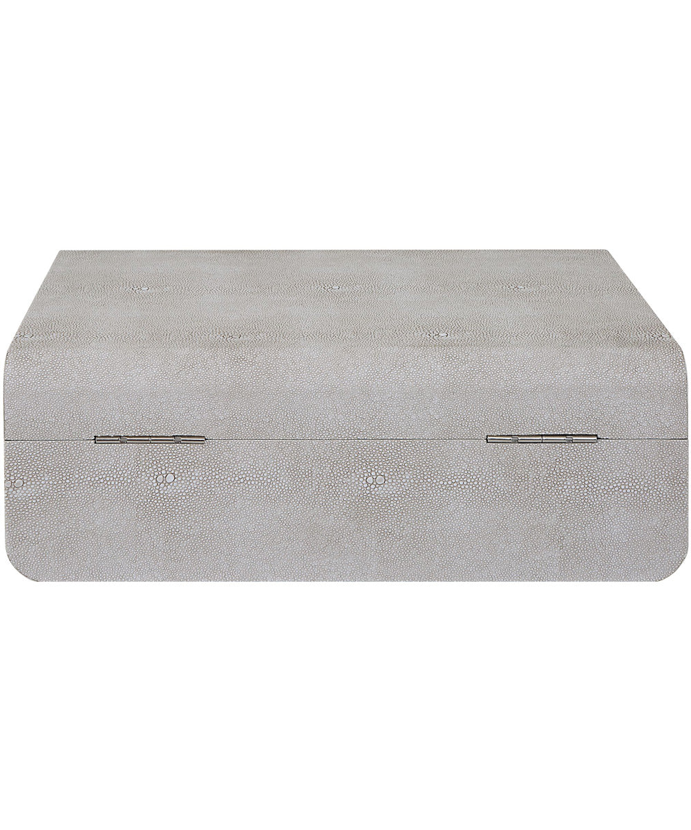 Lalique White Shagreen Box