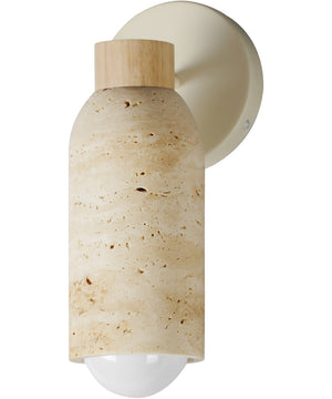 Pompeii 1-Light Wall Sconce Travertine / Oyster