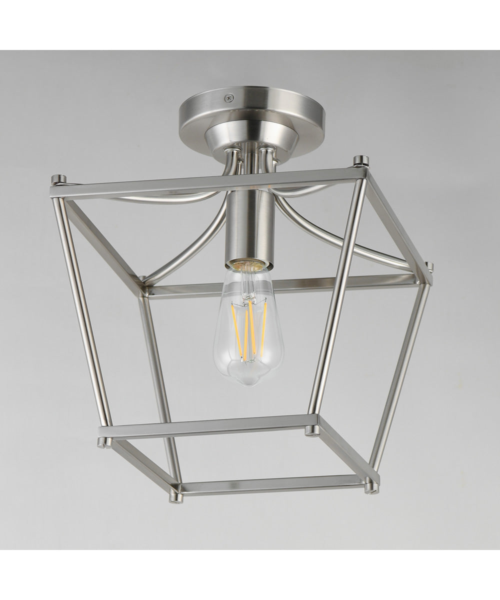 Clifton Single Pendant / Semi-Flush Satin Nickel