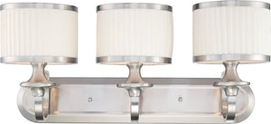 25"W Candice 3-Light Vanity & Wall Brushed Nickel
