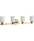 Solara 4-Light Vanity & Wall Natural Brass