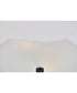 Bliss 2-Light Medium Semi-Flush Mount in Black