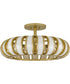 Knight 5-light Semi Flush Mount Soft Gold