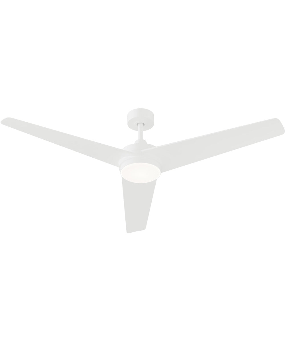 Velto 60-in. 3-Blade LED Modern Ceiling Fan Matte White