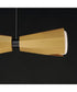 Rizzo 2-Light Pendant Black / Antique Brass