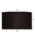 19x19x11 Black Shadow Drum Hardback Lampshade