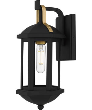 Crestfield Small 1-light Outdoor Wall Light  Coastal Armour Aluminum Matte Black