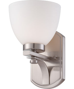 7"W Bentley 1-Light Vanity & Wall Brushed Nickel