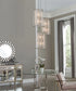 Desiree 6-Light 18"w Pendant Foyer Hanging Light Fixture Silver Ridge Grey Finish by Progress