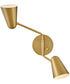 Birdie 2-Light Large Two Light Sconce in Lacquered Brass
