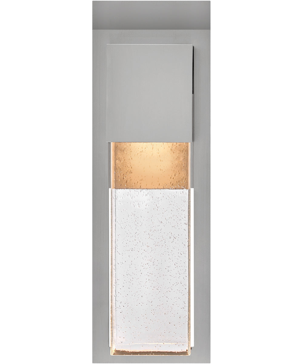 Alex 1-Light Large Wall Mount Lantern in Antique Brushed Aluminum