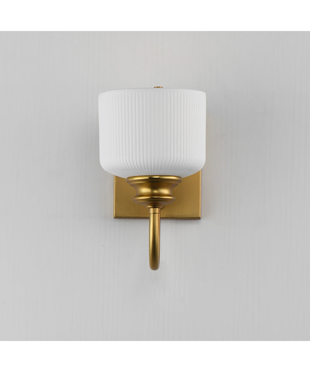 Bisque 1-Light Wall Sconce Natural Aged Brass