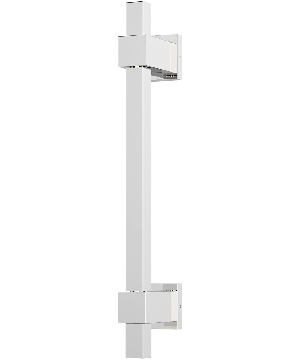Cubist Square LED Wall Sconce Polished Chrome