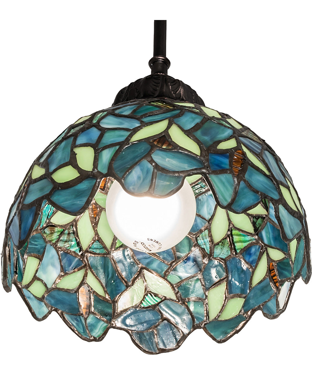 8" Wide Nightfall Wisteria Pendant