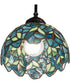 8" Wide Nightfall Wisteria Pendant